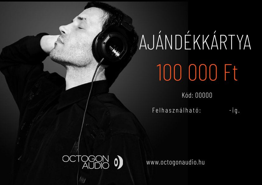 Octogon Audio ajándékutalvány, 100 000 Ft