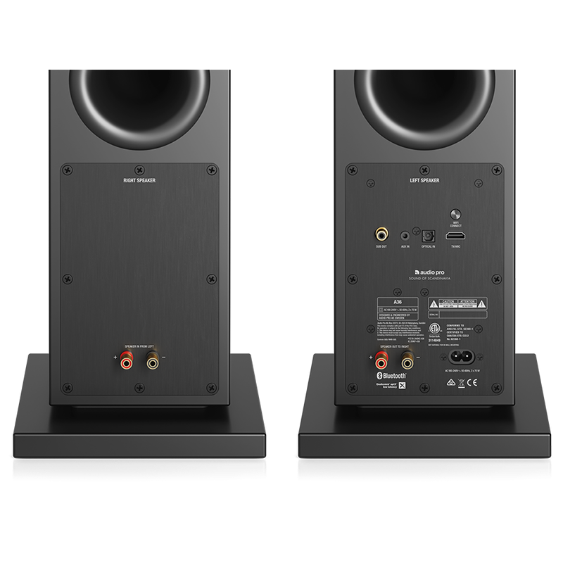 Audio Pro A36 Bluetooth, Wi-Fi hangsugárzó, fekete - 3