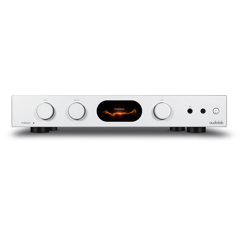 Audiolab 7000A sztereó erősítő, ezüst színben