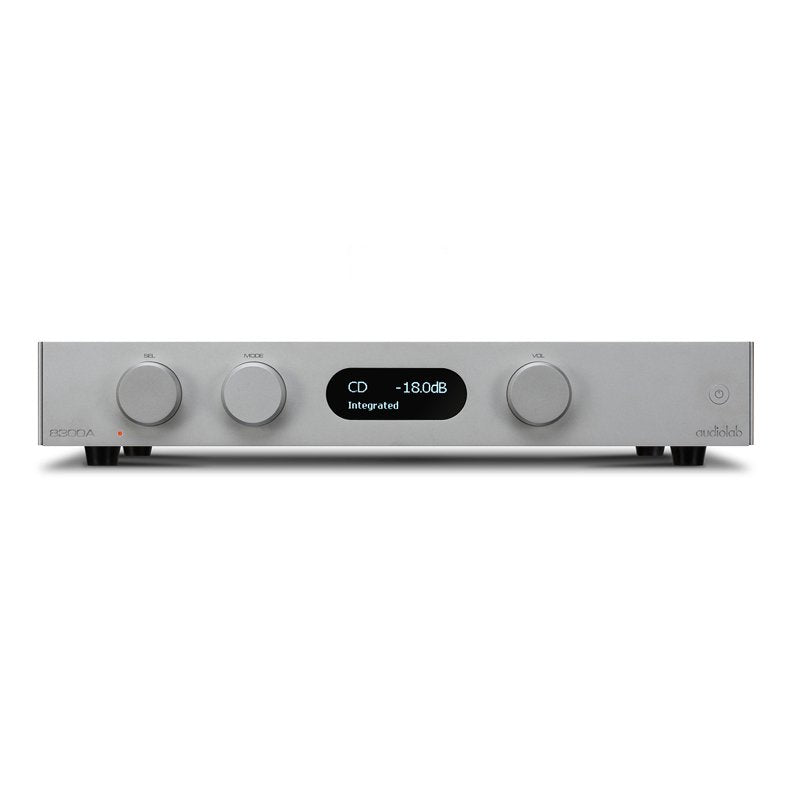 Audiolab 8300A sztereó erősítő, ezüst színben