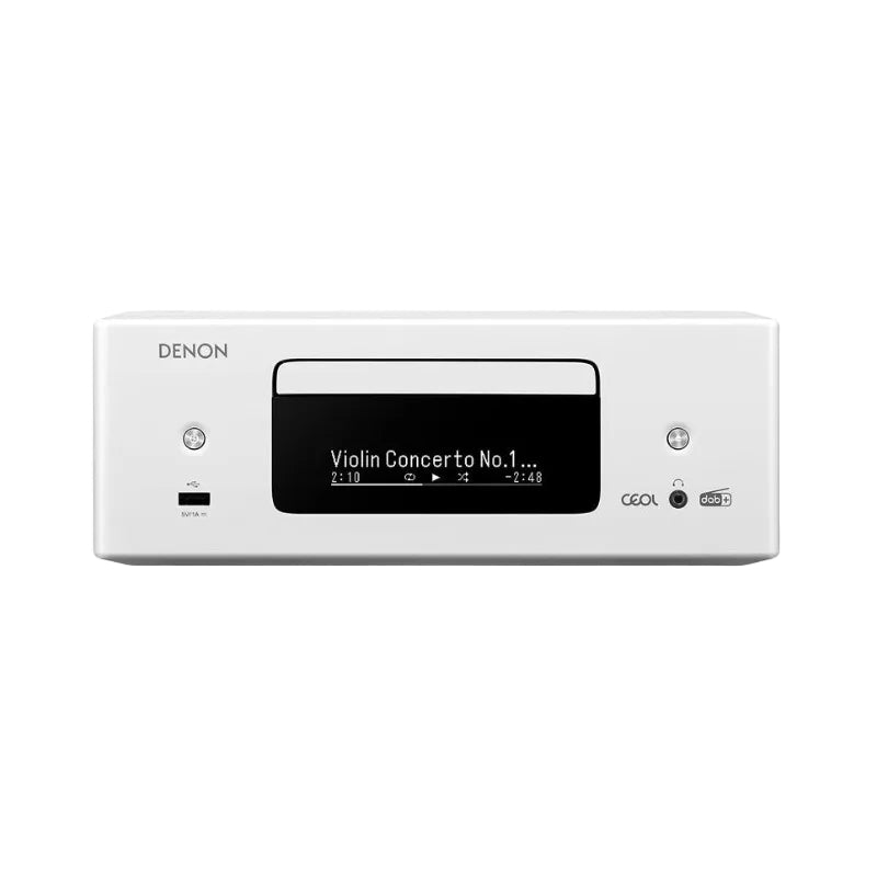 DENON RCDN-12 DAB mini hifi, CD, hálózati lejátszó,fehér