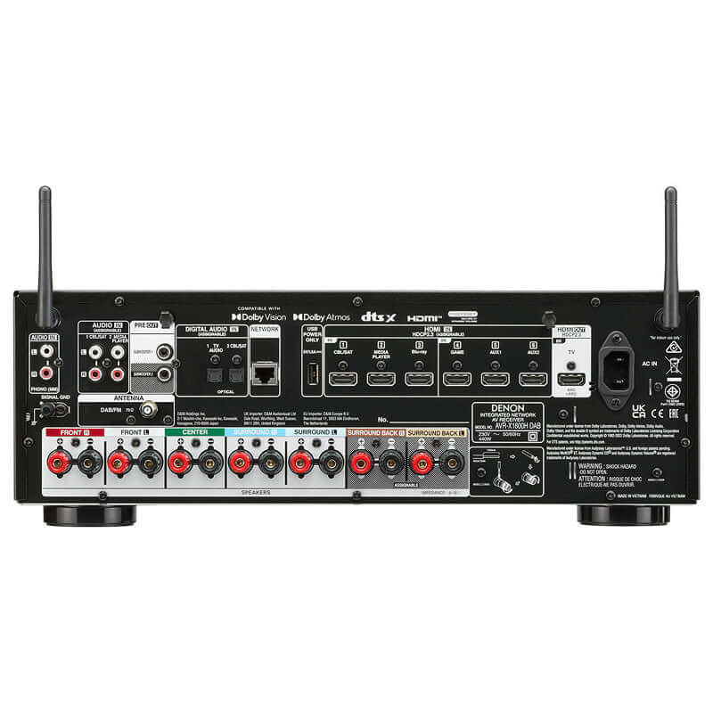 Denon AVR-X1800H DAB házimozi erősítő - 2