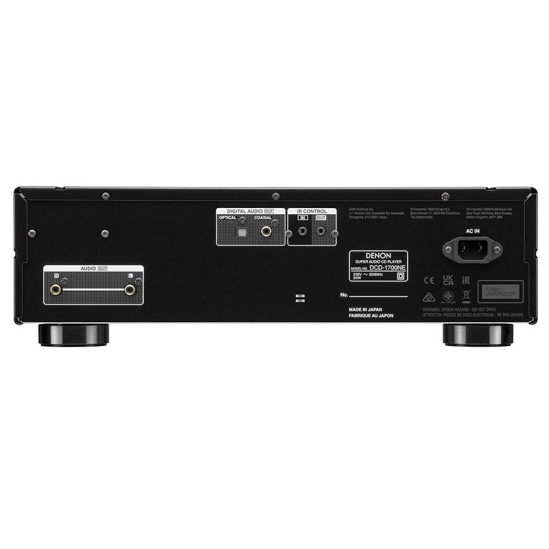 Denon DCD-1700NE CD-SACD lejátszó, fekete színben - 2