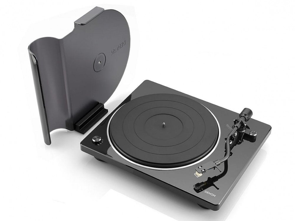 Denon DP-400 analóg lemezjátszó, fekete színben - 2