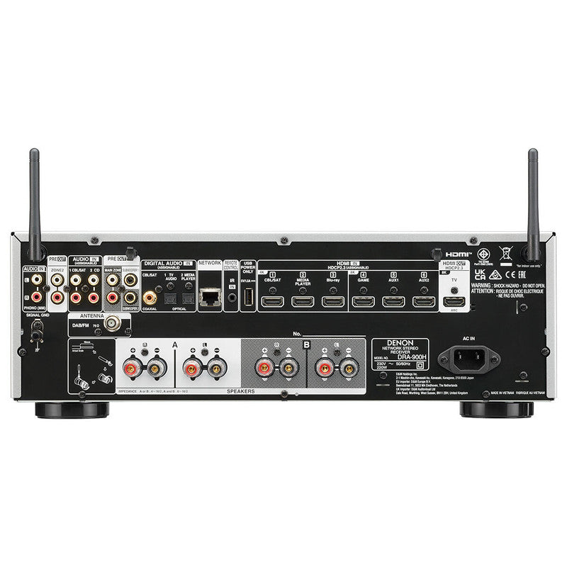 Denon DRA-900H sztereó rádióerősítő HDMI csatlakozással, ezüst - 2