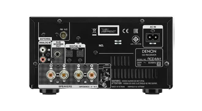 Denon RCD-M41 mini hifi ezüst színben - 3
