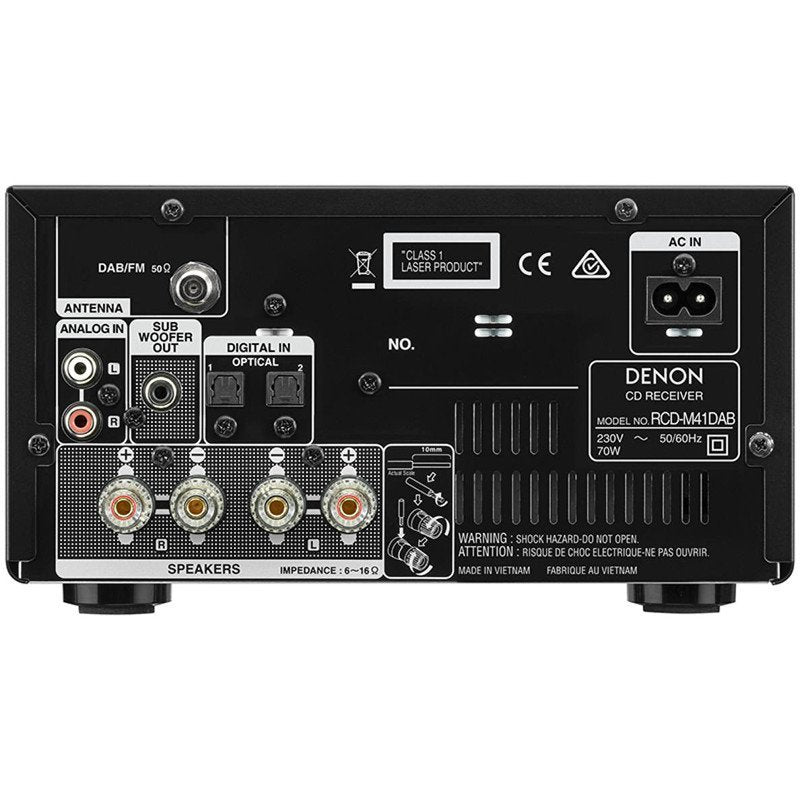 Denon RCD-M41DAB+ mini hifi ezüst színben - 2