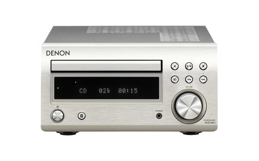 Denon RCD-M41 mini hifi ezüst színben