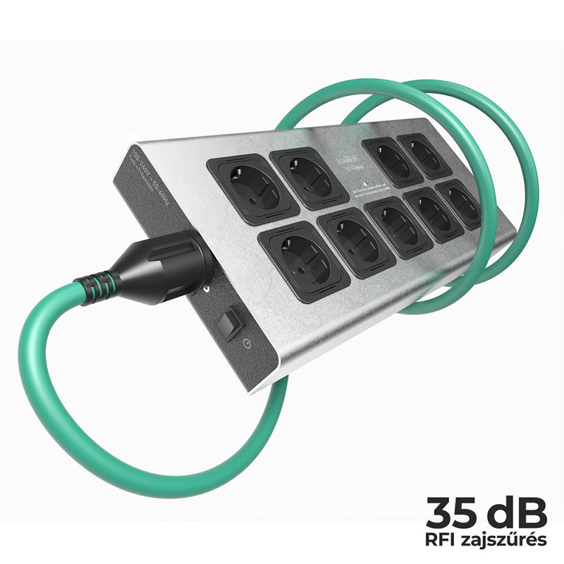 IsoTek V5 Corvus tápelosztó és szűrő, ezüst