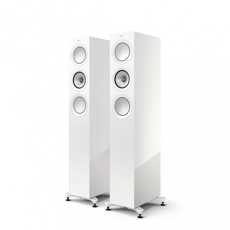 KEF R5 Meta álló hangfal, lakk fehér