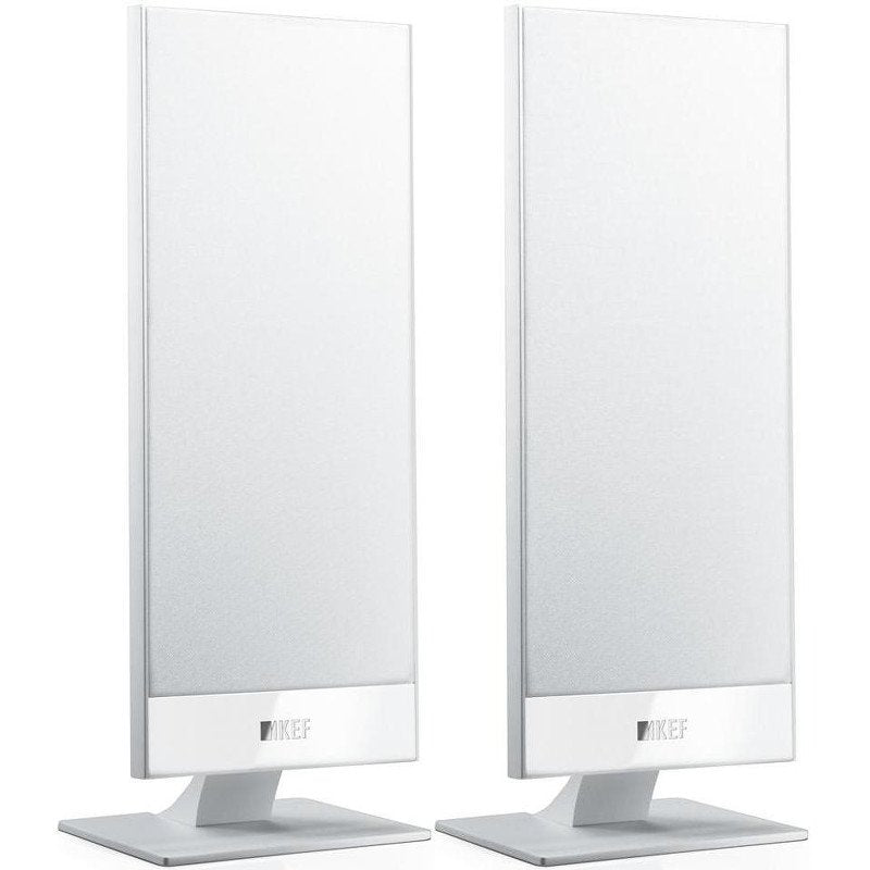 KEF T-101 állványos hangfal fehér színben.