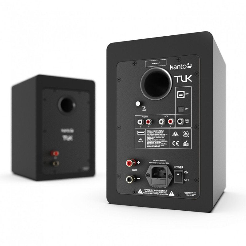 Kanto Audio TUK aktív Bluetooth hangfal, matt fekete - 2