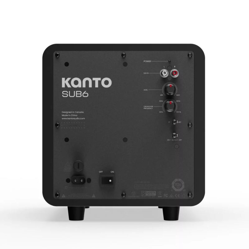 Kanto Audio SUB6 mélyláda, matt fekete