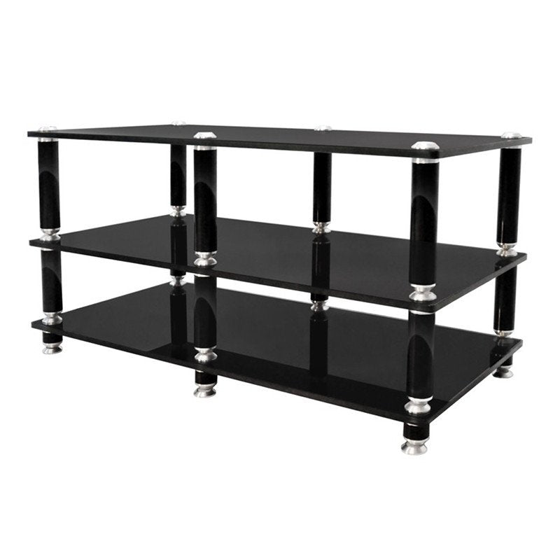 Norstone Stabbl AV TV hifi állvány, fekete színben