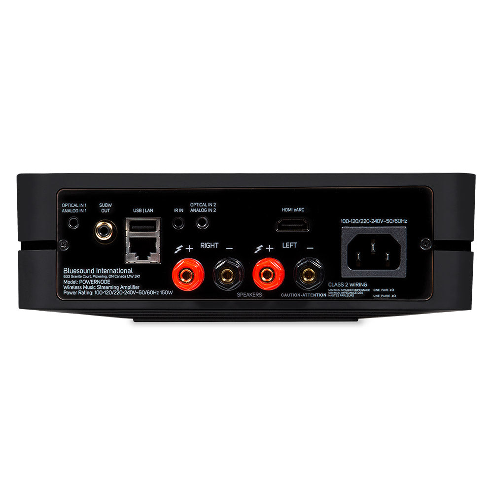 Bluesound Powernode hálózatos sztereó erősítő fekete színben - 2