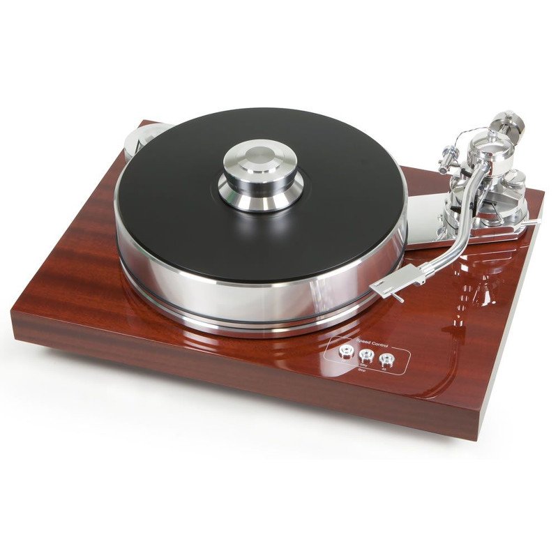 Pro-Ject Signature 10 analóg lemezjátszó, mahagóni színben. Mahagóni