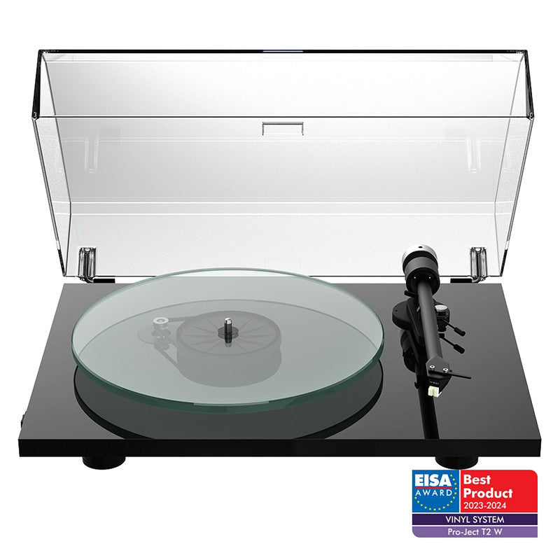 Pro-Ject T2 W - WiFi-s lemezjátszó Sumiko Rainier hangszedővel, fekete