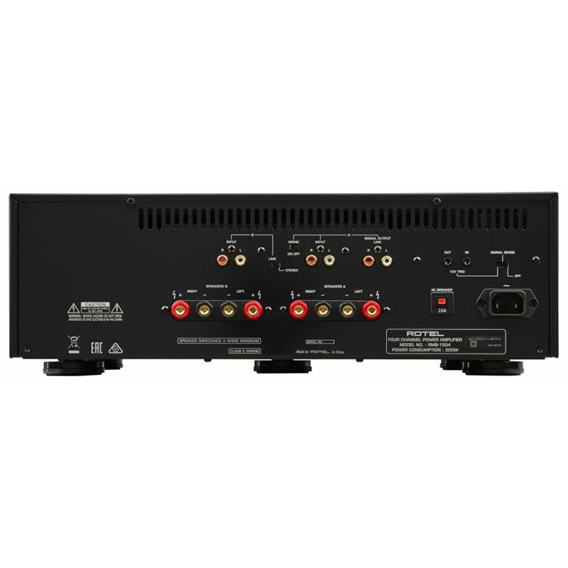 Rotel RMB-1504 4 csatornás végerősítő, fekete színben - 2