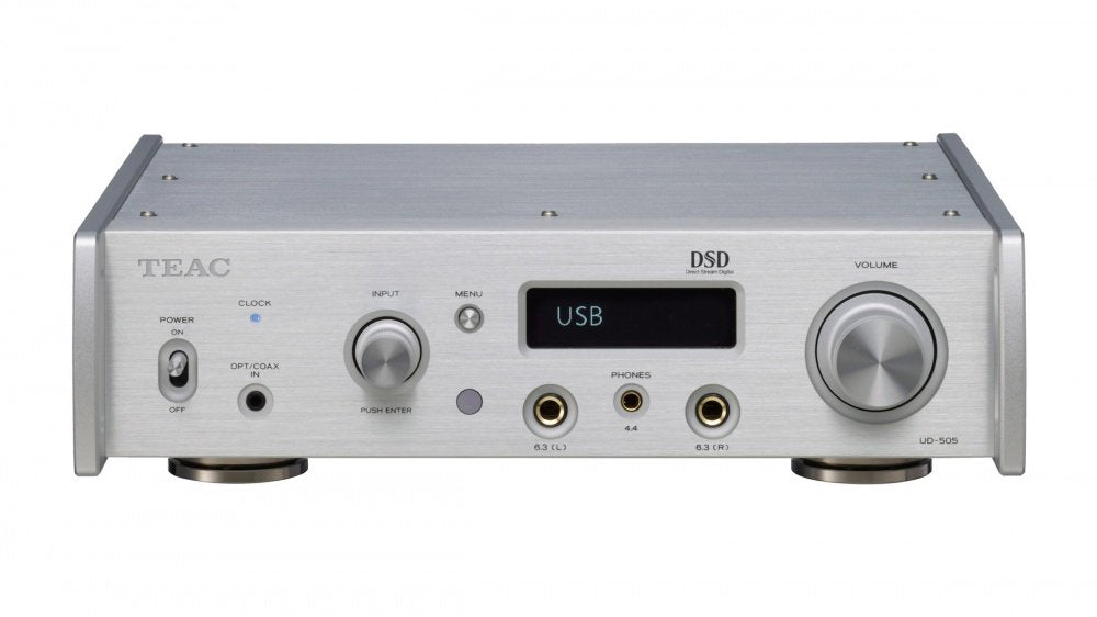 TEAC UD-505-X Reference Dual Mono USB D/A konverter és fejhallgató erősítő, ezüst - 2