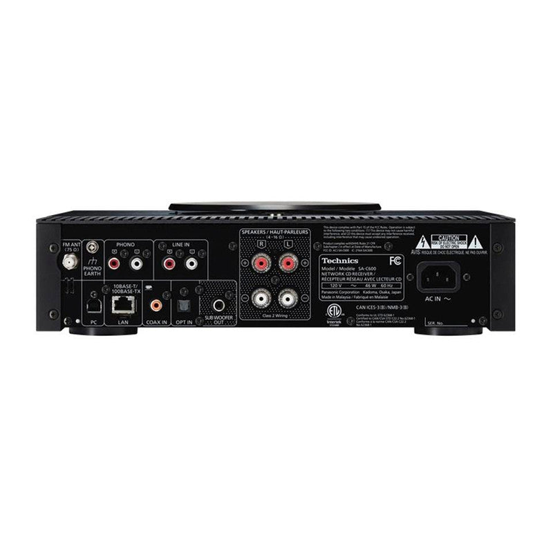 Technics SA-C100EG erősítő, CD és hálózati lejátszóval, fekete - 2