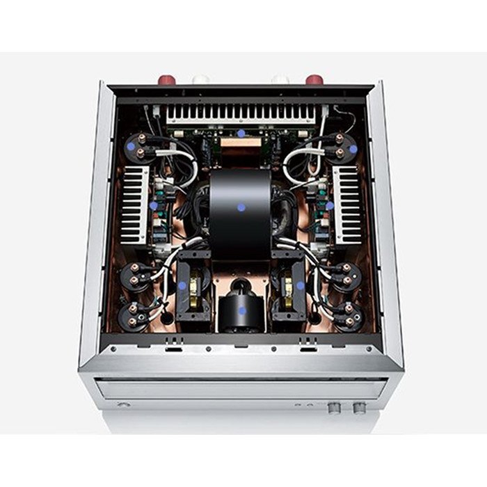 Technics SE-R1 sztereó végerősítő, ezüst színben - 2