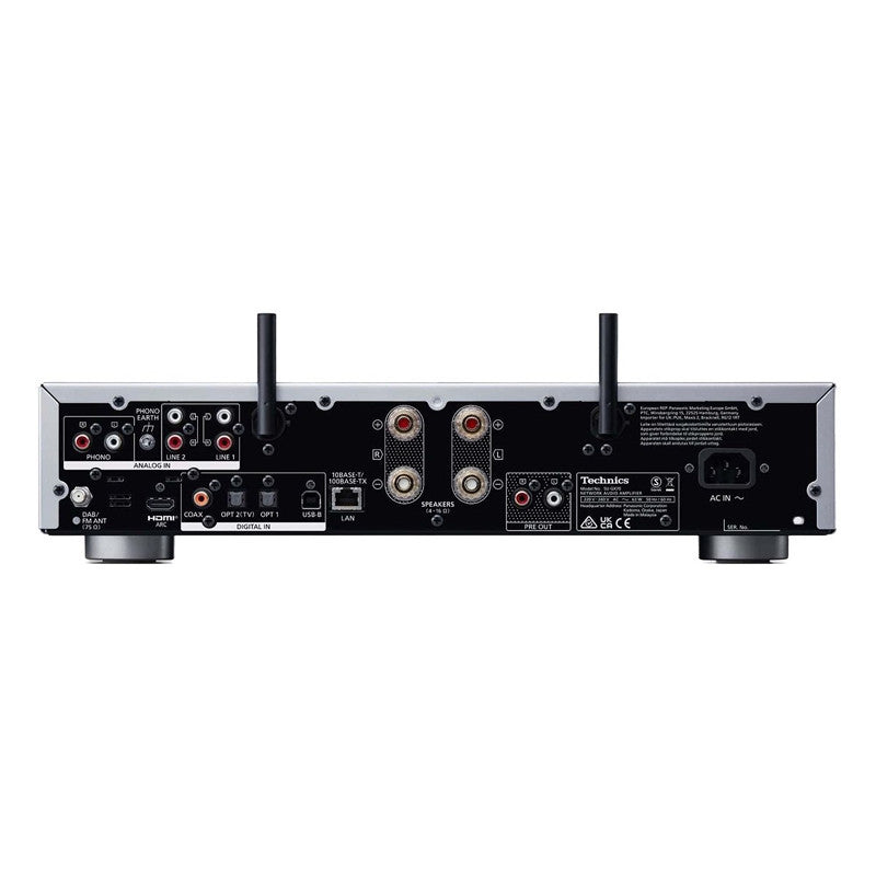 Technics SU-GX70EG-K hálózati lejátszó és sztereó erősítő, fekete - 2