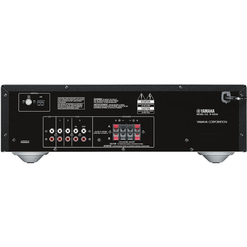 Yamaha R-S202D Bluetooth sztereó rádióerősítő DAB+ fekete színben. - 2