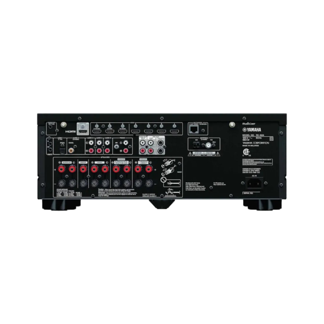 Yamaha RX-A2A 7.2 Dolby Atmos házimozi erősítő, fekete