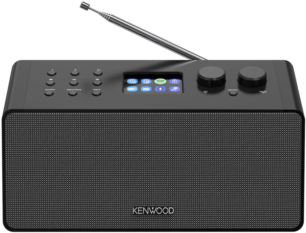 Kenwood CR-ST90S-B akkumulátoros internetrádió, szemből
