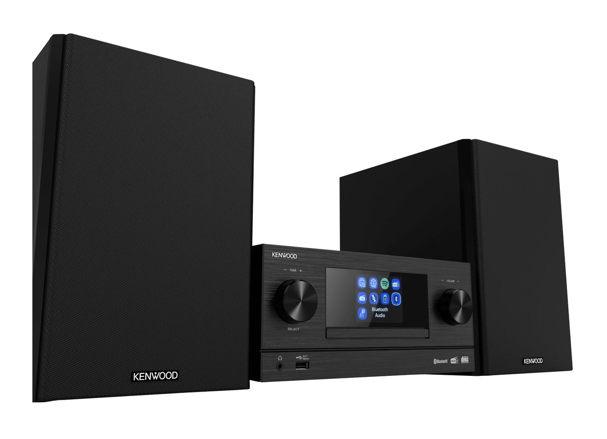 Kenwood M-9000S Mini hifi rendszer okos funkciókkal, fekete