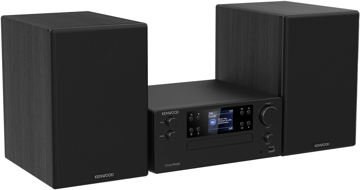 Kenwood M-9500S-B mini hifi rendszer, balról