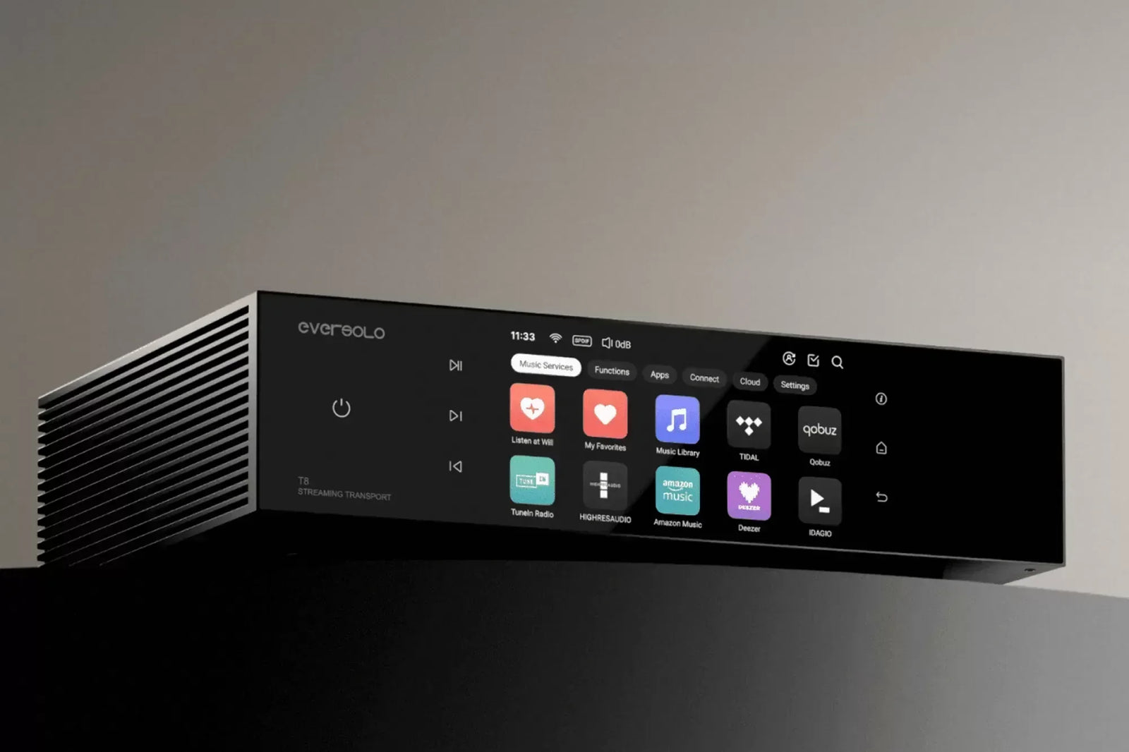 Eversolo T8 streaming transzport teszt