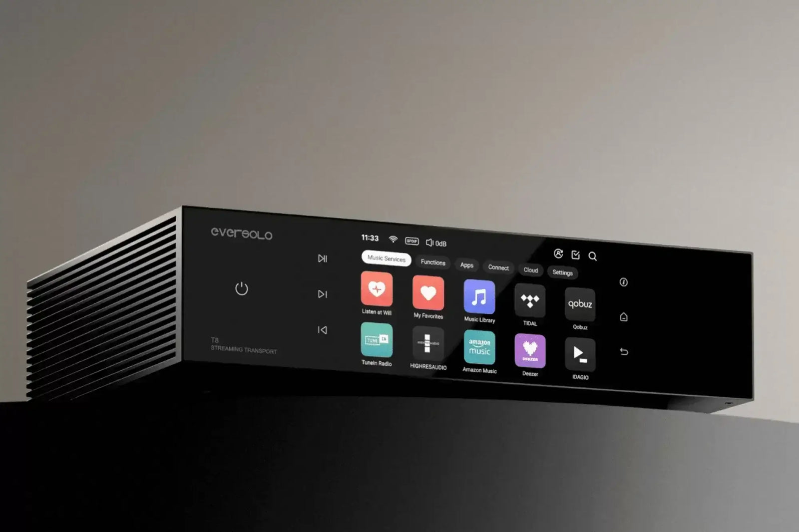 Eversolo T8 streaming transzport teszt