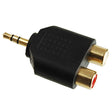 Expertline AA-664G Aranyozott 3.5mm jack 2db RCA csatlakozó adapter