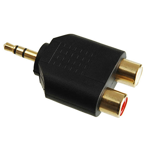 Expertline AA-664G Aranyozott 3.5mm jack 2db RCA csatlakozó adapter