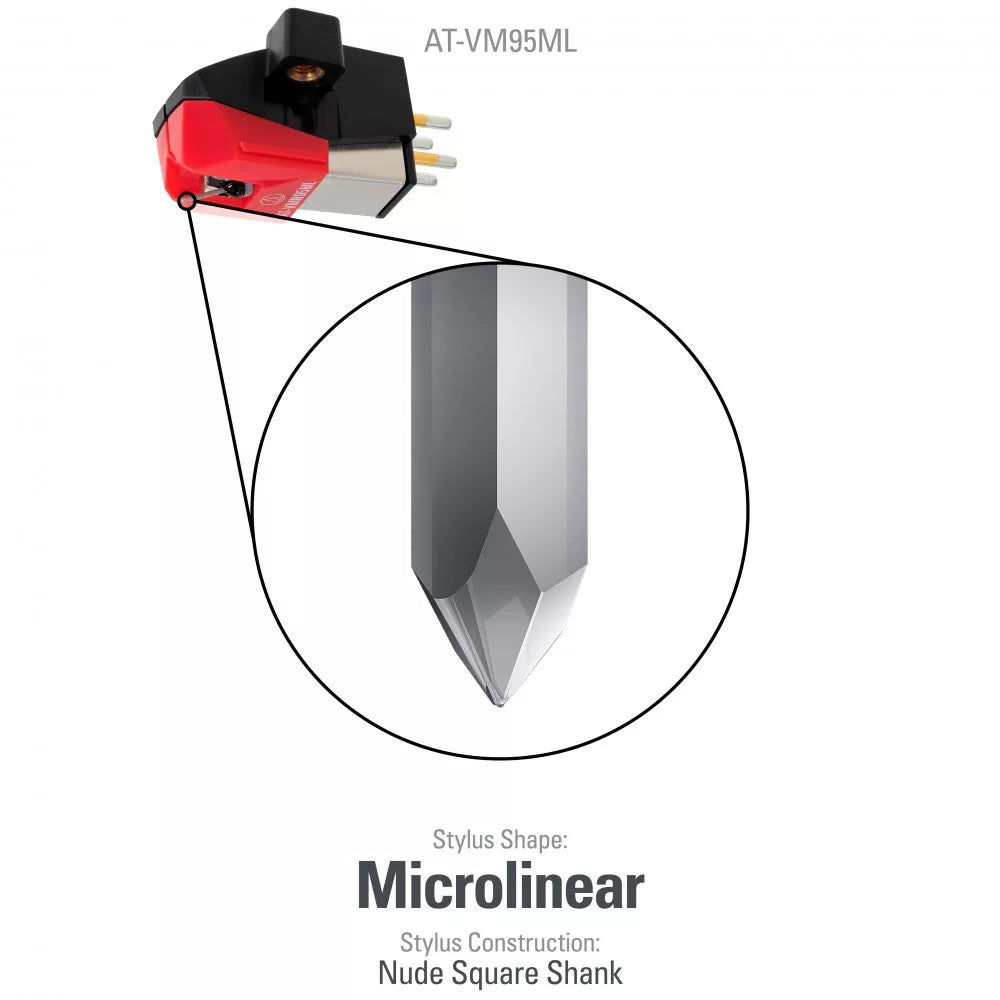 Audio-Technica AT-VM95ML  Microline sztereó hangszedő