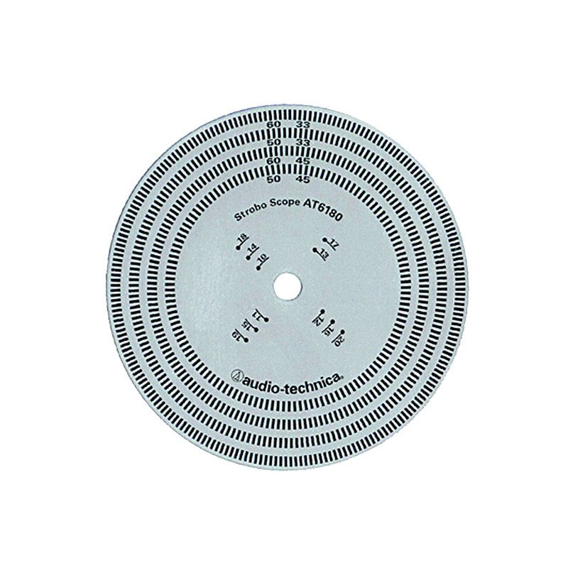 Audio-Technica AT-6180 stroboszkóplemez.