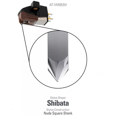 Audio-Technica AT-VM95SH Shibata sztereó hangszedő