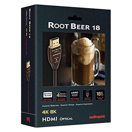 Audioquest Root Beer 18G aktív optikai HDMI kábel, 15m - 2