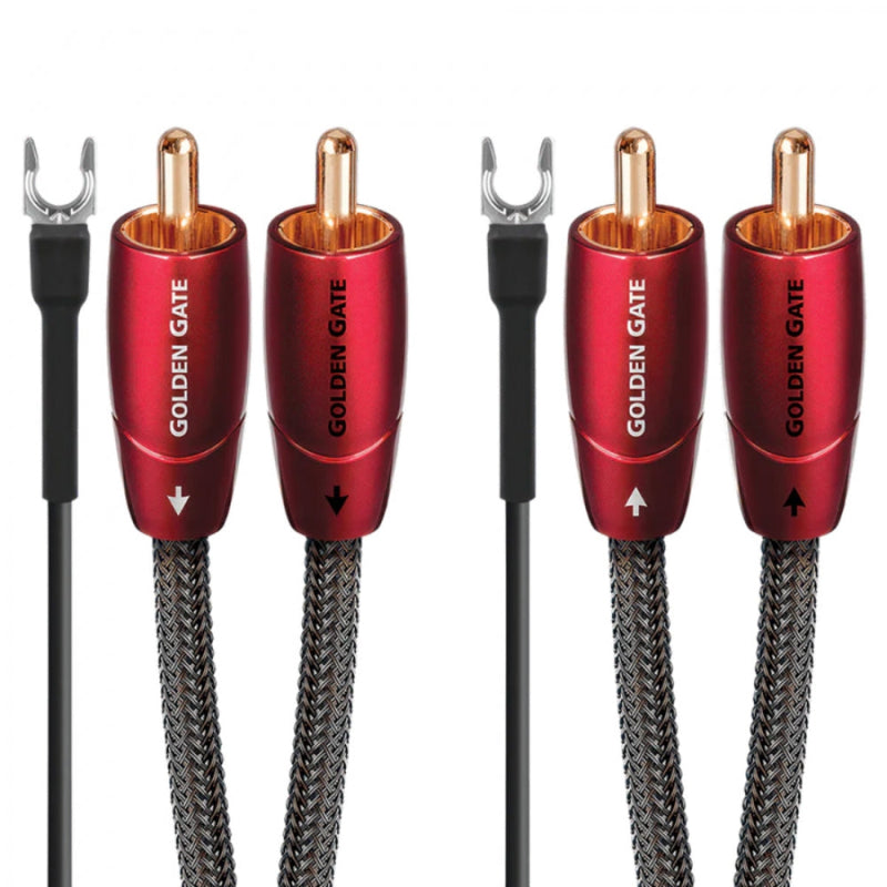 Audioquest Golden Gate phono analóg interconnect kábel, 1.5 m + Grundgoody földelő kábel