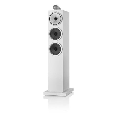 Bowers & Wilkins 703 S3 álló hangfal, fehér színben.