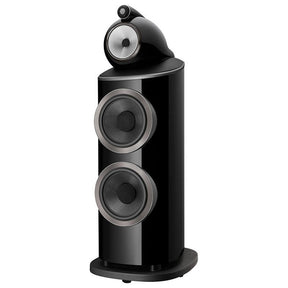 Bowers & Wilkins 801 D4 álló hangfal, magasfényű fekete színben.