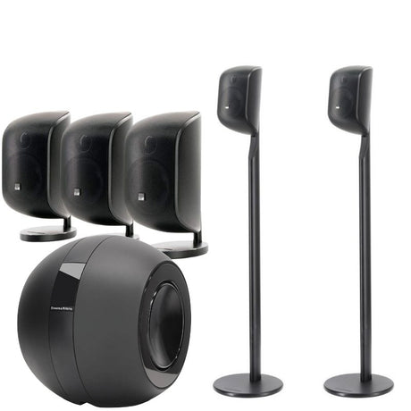 Bowers & Wilkins M1 hangfalszett PV1D mélysugárzóval, fekete, BESZÁMÍTOTT