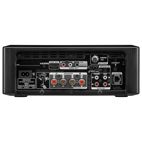 DENON RCDN-12 DAB mini hifi, CD, hálózati lejátszó,fekete - 2