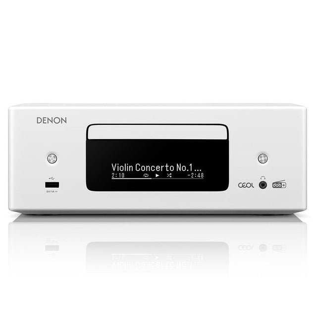 DENON RCDN-12 DAB mini hifi, CD, hálózati lejátszó,fehér