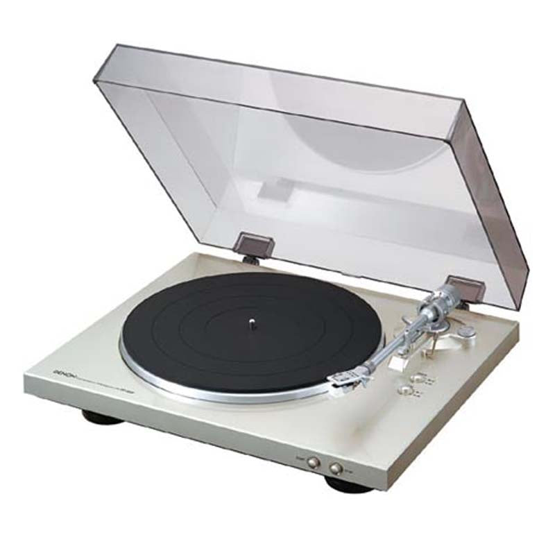 Denon DP-300F analóg lemezjátszó, ezüst színben
