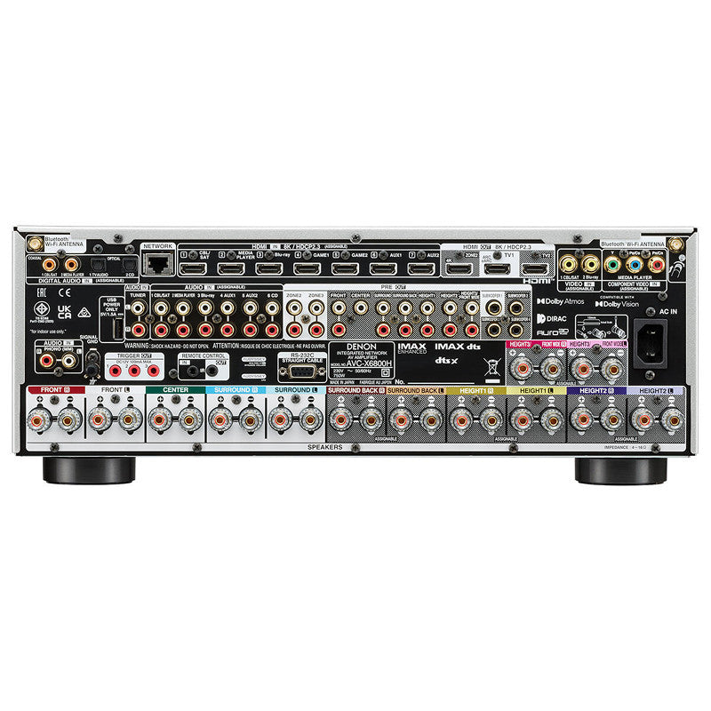 Denon AVC-X6800H házimozi erősítő, prémium ezüst színben - 3