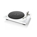 Denon DP-400 analóg lemezjátszó, fehér színben