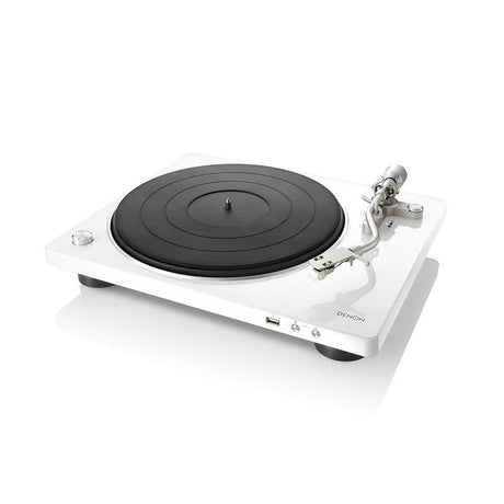 Denon DP-450USB analóg lemezjátszó, fehér színben