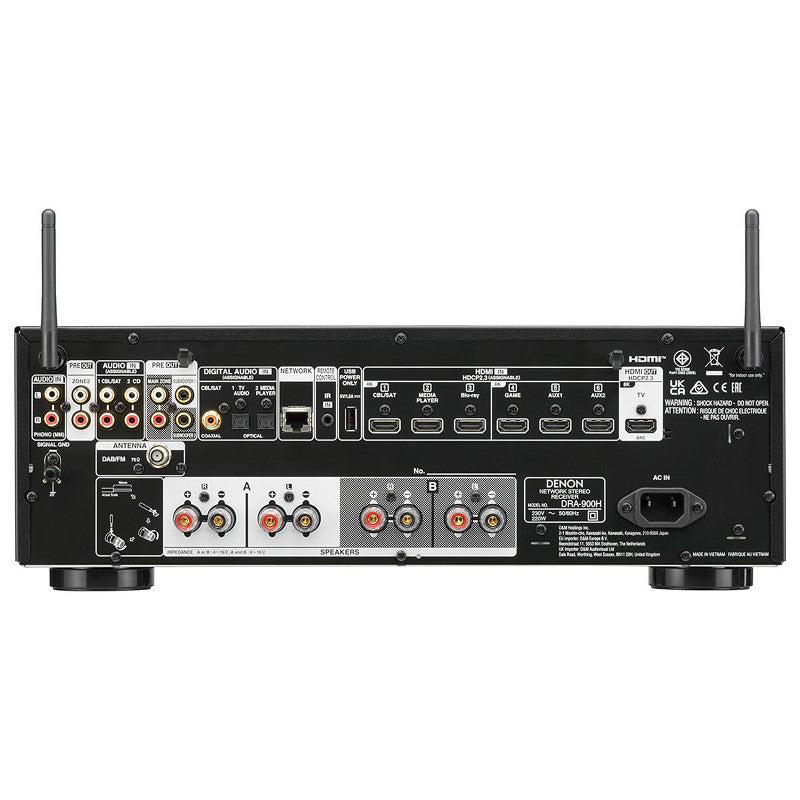 Denon DRA-900H sztereó rádióerősítő HDMI csatlakozással, fekete - 2